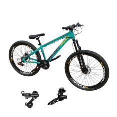 Bicicleta Vikingx Tuff 30 Aro 26 21v Cambio Shimano Dianteiro Traseiro