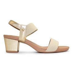 Sandália Usaflex Feminina Elástico Salto Bloco Y8204