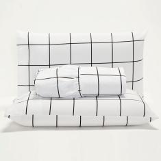 Jogo Cama Box King Size Aisha 100% Algodão Toque Extra Macio