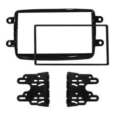 Moldura Painel 2DIN Multimidia Sandero Logan Duster Black Piano