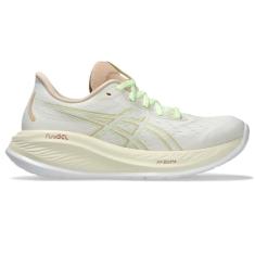 ASICS Tênis de corrida feminino Gel-Cumulus 26, Creme/amarelo iluminado, 41