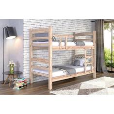 Beliche Reta Madeira Maciça Sem Pintura