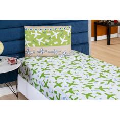 Lencol Elastico Solteiro Kids Infantil com Fronha 2 Pçs Estampados - J