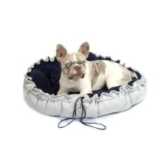 Cama Firenze para Cachorro e Gato Pet - Bichinho Chic, Azul escuro, G
