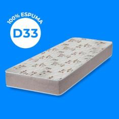Colchão Solteiro de Espuma D33 100% Espuma Certificada Ortopédica - Ma