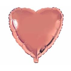 Balão de Coração Metalizado 40CM (Rose Gold)