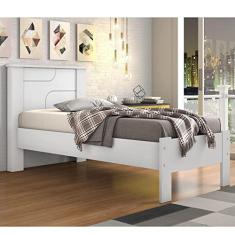 Cama Solteiro Pérola - Branco