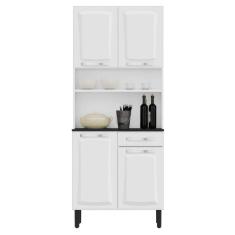 Armário de Cozinha Pratika 4 Portas 1 Gaveta Itatiaia Cor Branco