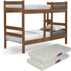 Beliche Solteiro Flex com Colchão Luke Castanho