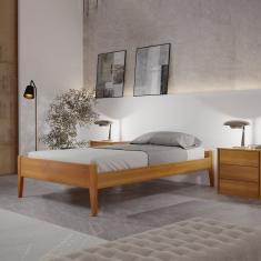 Cama Solteiro 98,4cm Turca Slim em Madeira Maciça