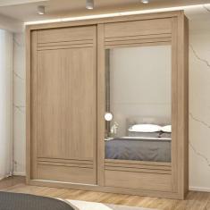 Guarda-roupa Casal Tripoli 2 Portas 4 Gavetas com Espelho - MX Móveis