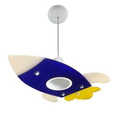 Lustre Pendente Infantil Foguete - Quarto Menino Criança Kid - Vitrine