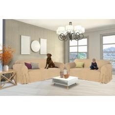 Kit Capa Para Sofá De 2 E 3 Lugares Impermeável Acquablock Protetora R