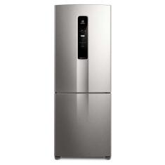 Geladeira Frost Free 490L Efficient com AutoSense Inverse Inox Look IB7S Electrolux