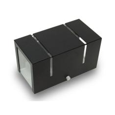 Kit 3 Arandela 2 Fachos E Frisos Externa Interna Preta