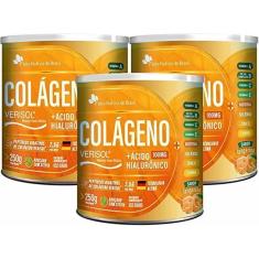 Kit Com 03 - Colágeno Veris0l + Ácido Hialurônico 250g Flora Nativa-Unissex
