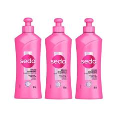 Kit 3 Creme para Pentear Seda Cocriações Ceramidas Brilho 300ml