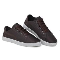 Tenis Casual Masculino Lona Dublada Moderno Confortavel-Masculino