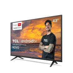 Smart TV LED 43" TCL 43P615 4K UHD HDR Android com Wi-Fi e Bluetooth Integrados