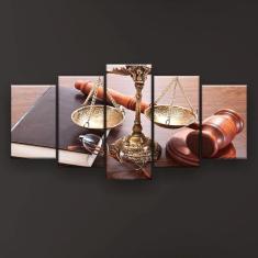 Quadro Decorativo Direito Advocacia 129x61 Sala Quarto