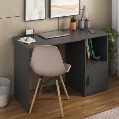 Escrivaninha Victoria 120 com 1 Porta Espresso Móveis Grafite