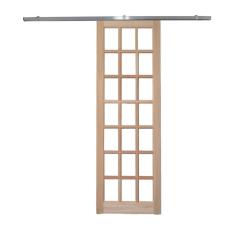 Porta Correr Quadriculada Kit Aluminio 210x82