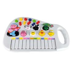 Teclado Piano Musical com Luz Infantil Baby Fazendinha Iaiao Criança Aprendizado