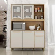 Armário de Cozinha Ambiente Rubi Cinamomo Off White - Valdemóveis - VA