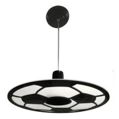 Lustre Pendente - Bola De Futebol - Quarto Infantil Menino - Vitrine D
