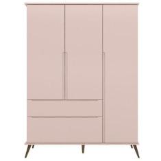 Guarda Roupa Roupeiro Meli 3 Portas Infantil/ Juvenil Pés Palito 100% 