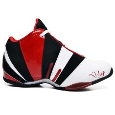 Tenis De Basquete Mantra Branco, Preto E Vermelho