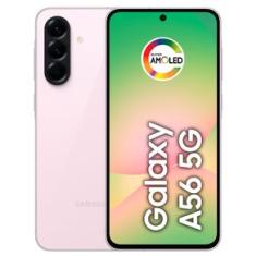 Celular Samsung Galaxy A56 5G Rosa, 128GB, 8GB RAM e Câmera Tripla 50MP & 12MP & 5MP
