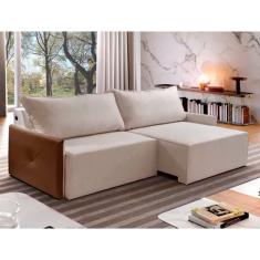 Sofá Retrátil Cannes Com Entrada Usb 1.70 Metros E Almofadas Cinza