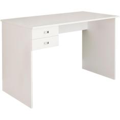 Escrivaninha Mesa Escritorio 2 Gavetas Me4165 Branco Tecno Mobili Branco