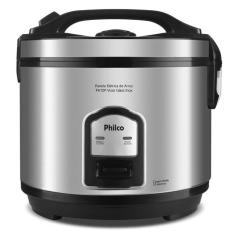 Panela De Arroz Elétrica Ph10p Com 10 Xicaras Philco Preto/inox - 220v