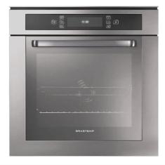 Forno Elétrico de Embutir Brastemp Gourmand 67L Inox BO260AR 220V