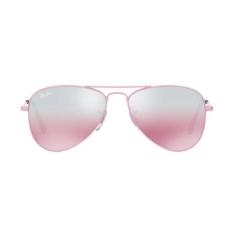 Óculos De Sol Ray Ban Junior Aviador Rj9506 Rosa Lente Rosa Espelhada