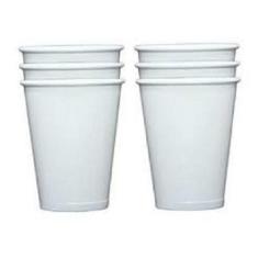 Copo De Papel Biodegradavel 120ml Branco Liso Sem Tampa 55Un - Vitapac