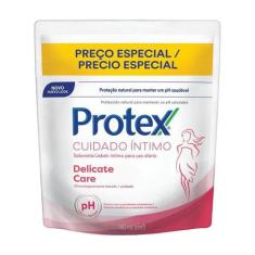 Refil Sabonete Íntimo Líquido Protex Cuidado Íntimo Delicate Care 140m