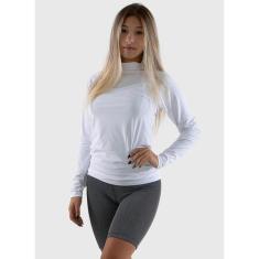 Blusa Térmica Diluxo Branca UV, GG, Branco, Mulher