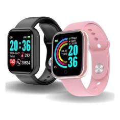 Kit 2 Relogios Inteligente Smartwatch D20  Bluetooth Sport - SHENZEN