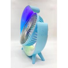Ventilador De Mesa Com LED Portátil Silencioso Recarregável Pei-A3 - F