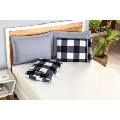 Jogo de cama doce vita king 3 peças - Stinely Casa, PRETO