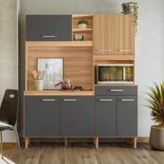 Armário de Cozinha Compacta 7 Portas 1 Gaveta Yara - Nicioli