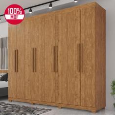 Guarda-roupa De Casal 100% Mdf 8 Portas 4 Gavetas Itália - Tudo De Móveis Cinamomo
