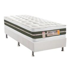 Cama Box Solteiro: Colchão Molas Bonnel Castor Silver Star Air DF + Ba