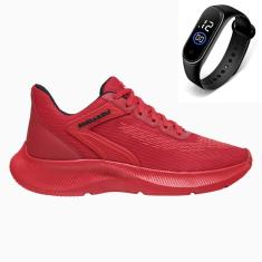 Tênis Masculino Academia Esporte Caminhada Conforto Dia a Dia + Relógio-Masculino