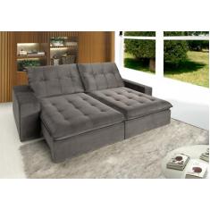 Sofá Retrátil e Reclinável 2 Lugares Petra YesCasa