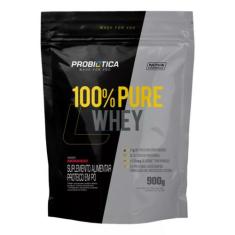 100% Pure Whey - Refil 900G - Probiótica Morango - Probiotica