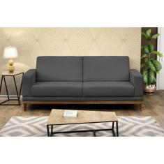 Sofá 3 Lugares Cronus D Monegatto Cinza